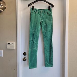 Gap always skinny green corduroy jeans